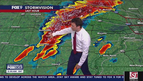 MN weather: Storms NW of Twin Cities - 2:35 a.m. update