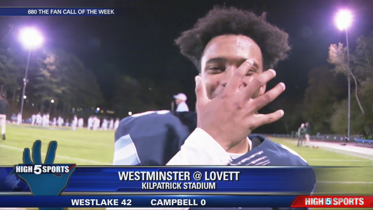 Westminister vs Lovett - Call of the Week