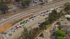 Massive backup on 10 Freeway