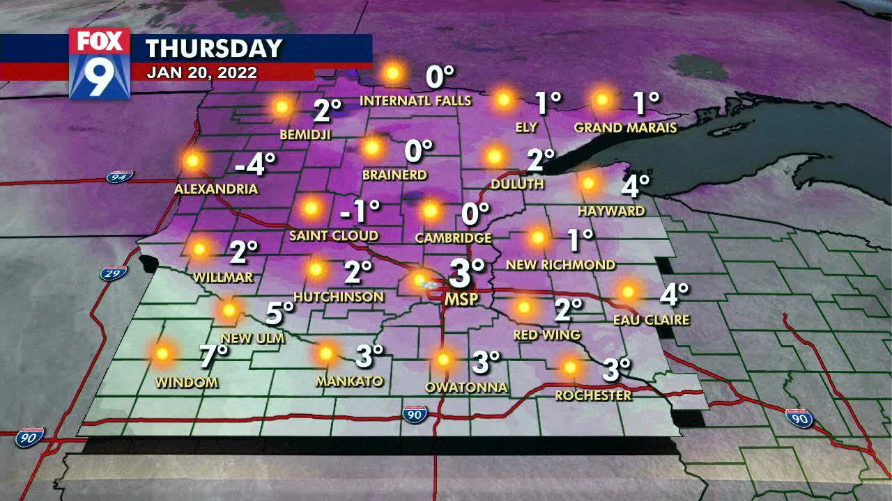 Thursday's forecast: Another cold one