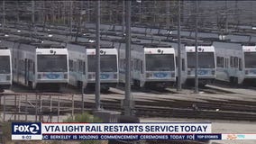 VTA light rail is rolling once again