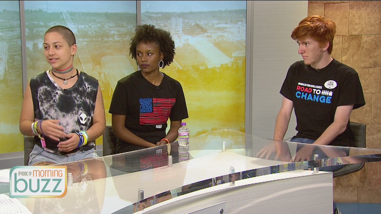 March For Our Lives students stop by Fox 9 studio