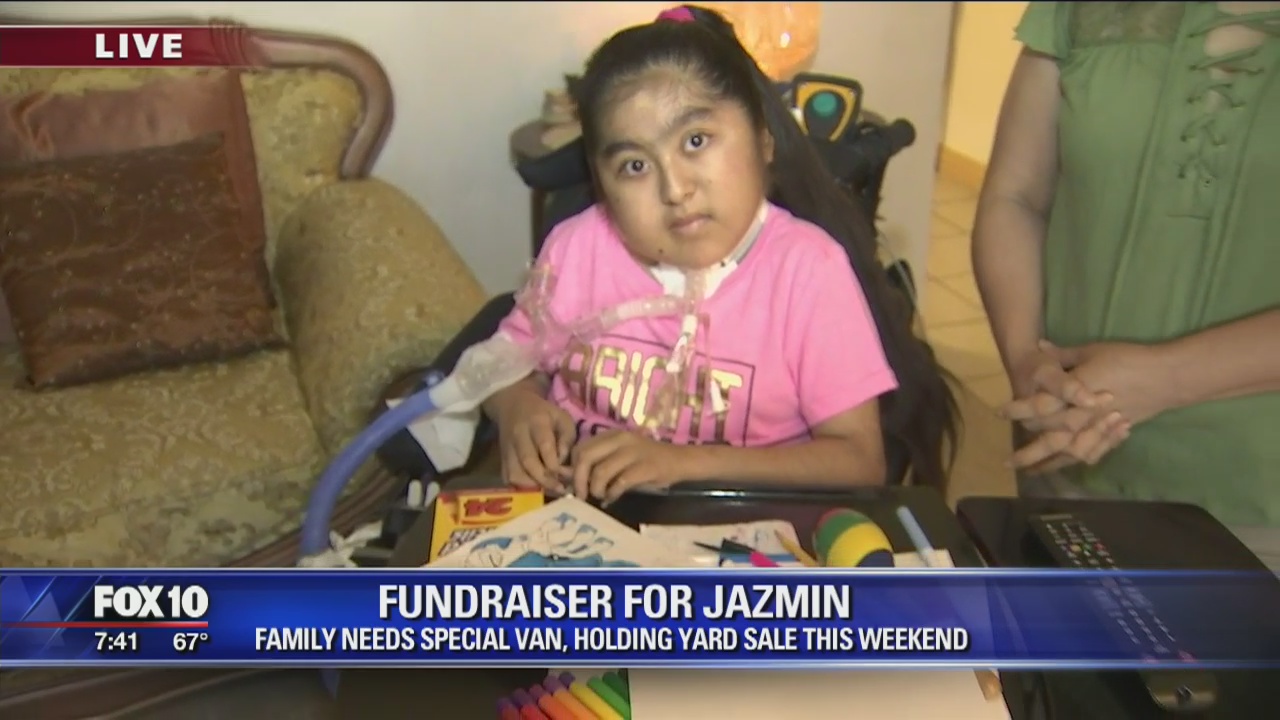 Police hold yard sale to raise money to get van for wheelchair-bound girl