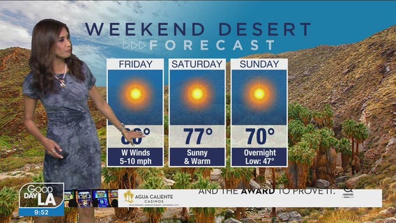 Weekend desert forecast for Feb. 26 - 28