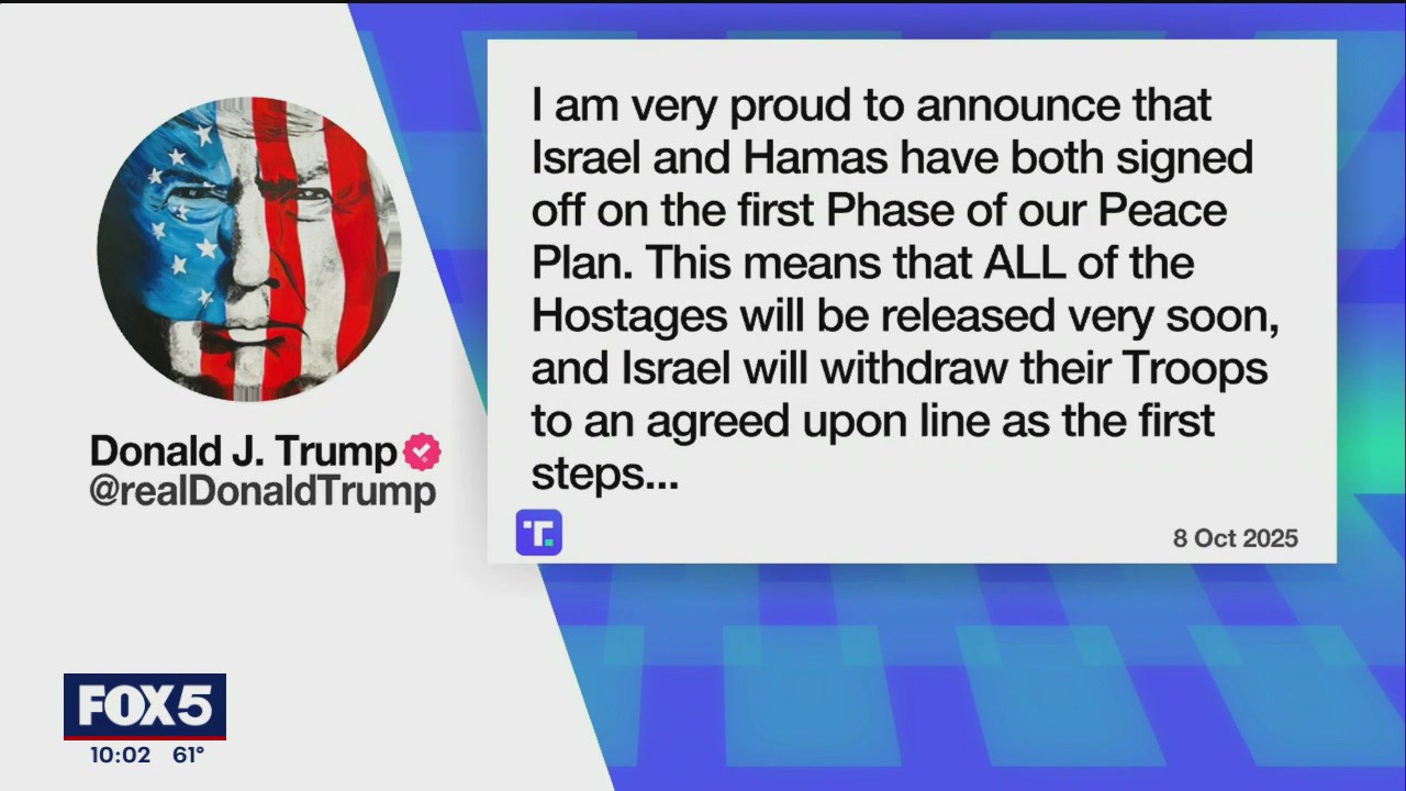 Trump says peace deal reached between Israel and Hamas: Details
