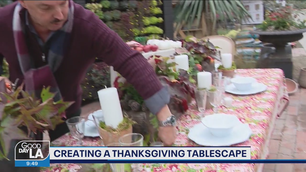 Christopher Nichols has easy tips for your Thanksgiving table setting