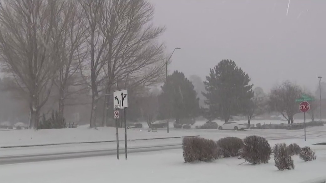 Snow falling in parts of the Arizona high country