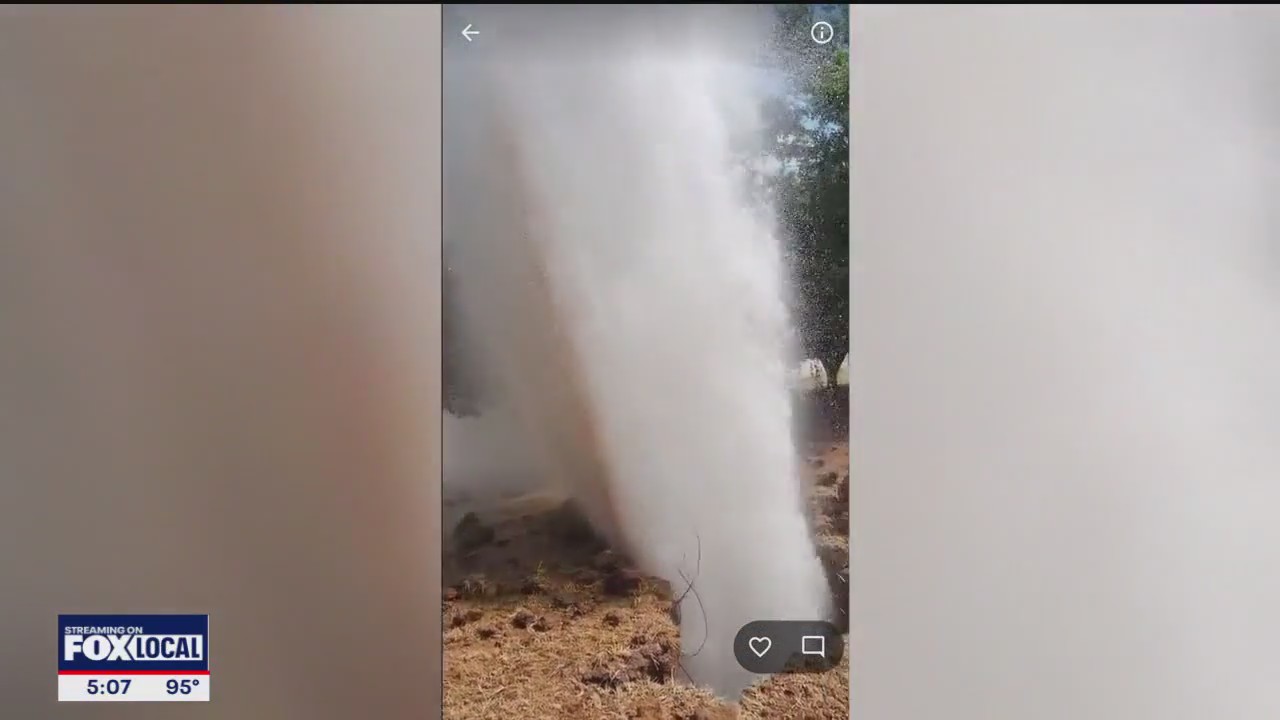 Fort Worth mater main break badly damages 5 homes