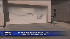 El Mirage family wakes up to spray painted racial slurs on home, neighborhood comes together to help