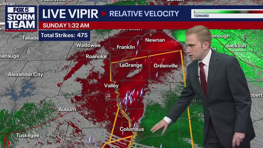 Metro Atlanta Severe Weather Outlook 1:30 a.m.