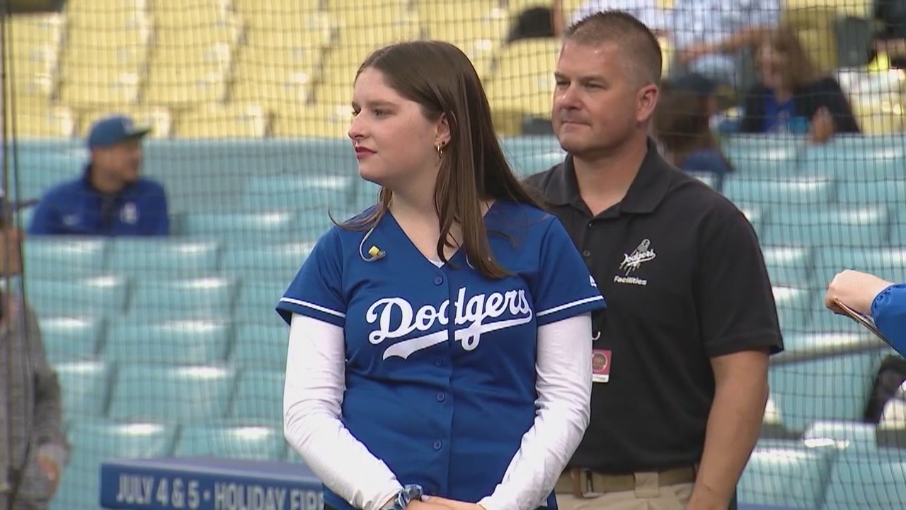 Lauren Canton honored by Dodgers