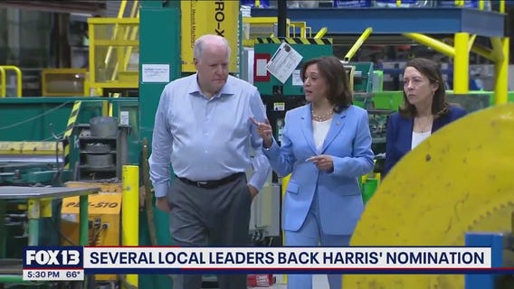 Local lawmakers endorse Kamala Harris for presidential nominee