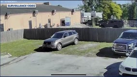 Surveillance video: Barricade situation in Orlando