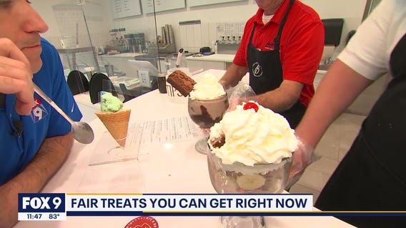 Trying a state fair favorite... before the gates even open