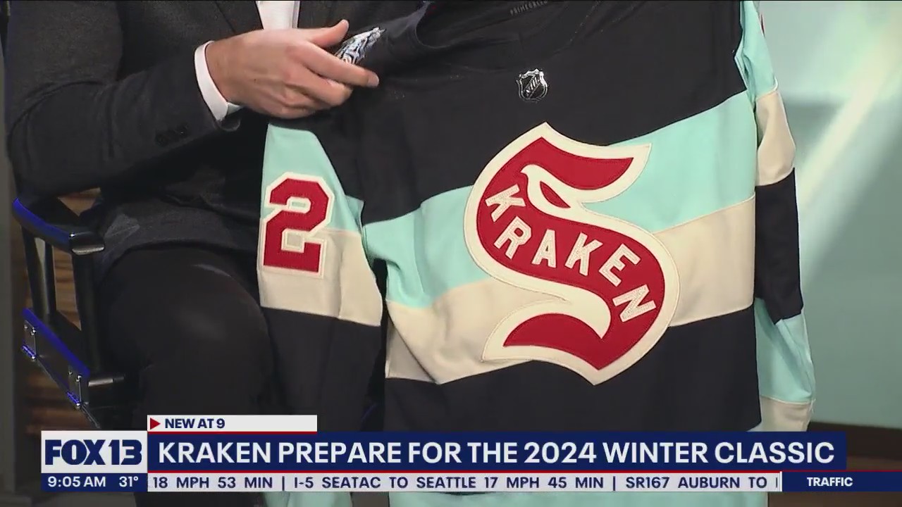 Kraken prepare for the 2024 Winter Classic