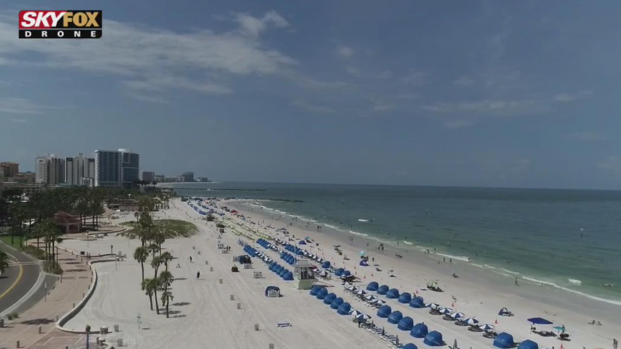 Drone Zone: Tropical vibes on Clearwater Beach