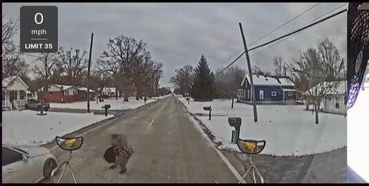 Romulus student nearly hit by driver during school bus stop