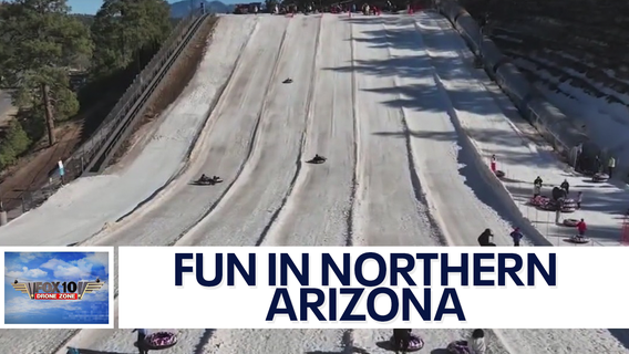 Snow tubing in Williams, Arizona | Drone Zone