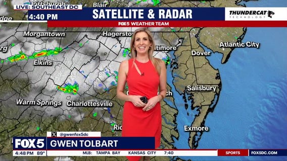 Severe thunderstorms in DC area
