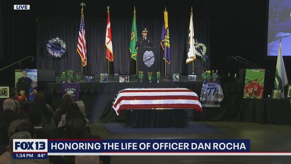 Police Chief Dan Templeman speaks on fallen Everett officer Dan Rocha