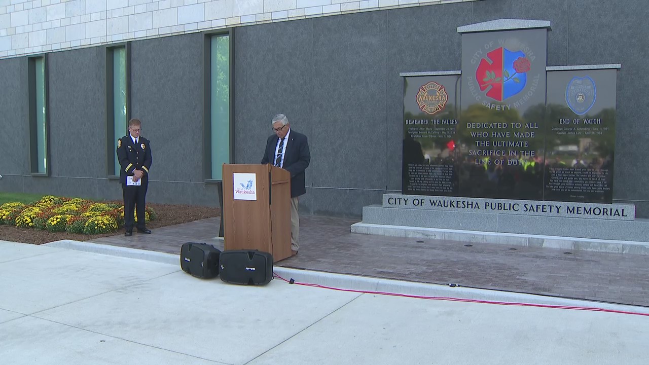 Waukesha Public Safety Memorial dedication ceremony