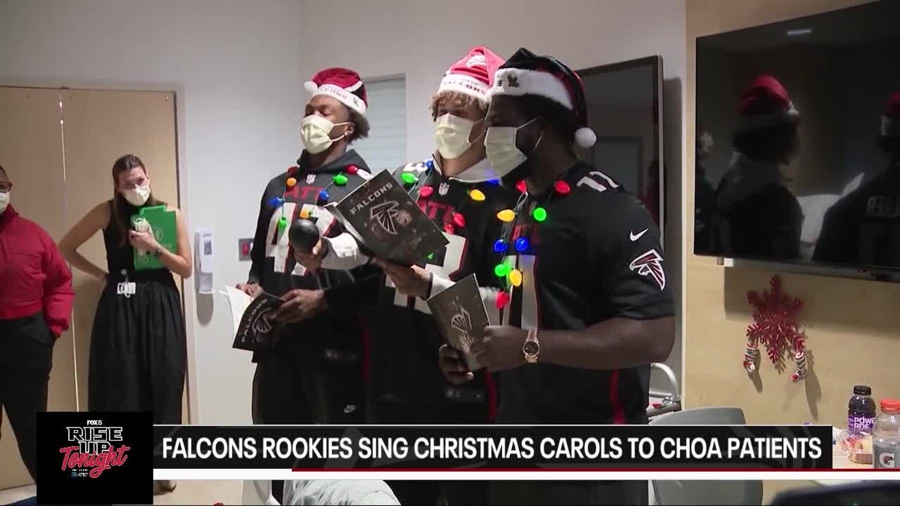 Rookies sing carols for kids at Atlanta hospital