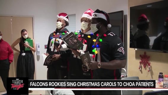 Rookies sing carols for kids at Atlanta hospital