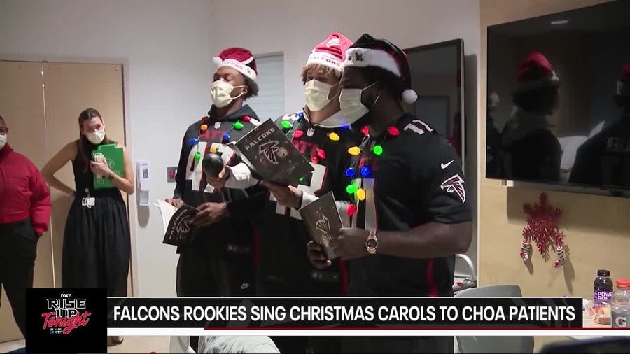 Rookies sing carols for kids at Atlanta hospital