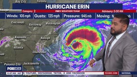 Hurricane Erin: Coastal Flood Warnings issued for mid-Atlantic beaches
