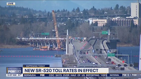 New SR-520 toll rates in effect