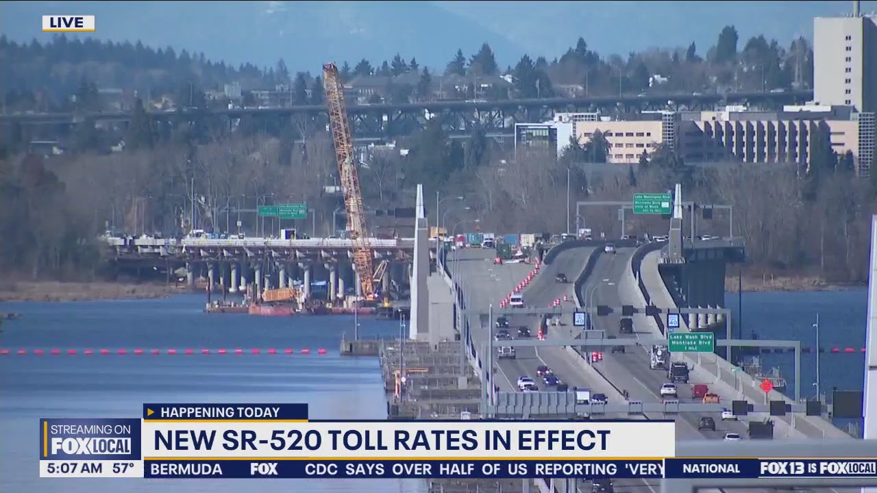 New SR-520 toll rates in effect