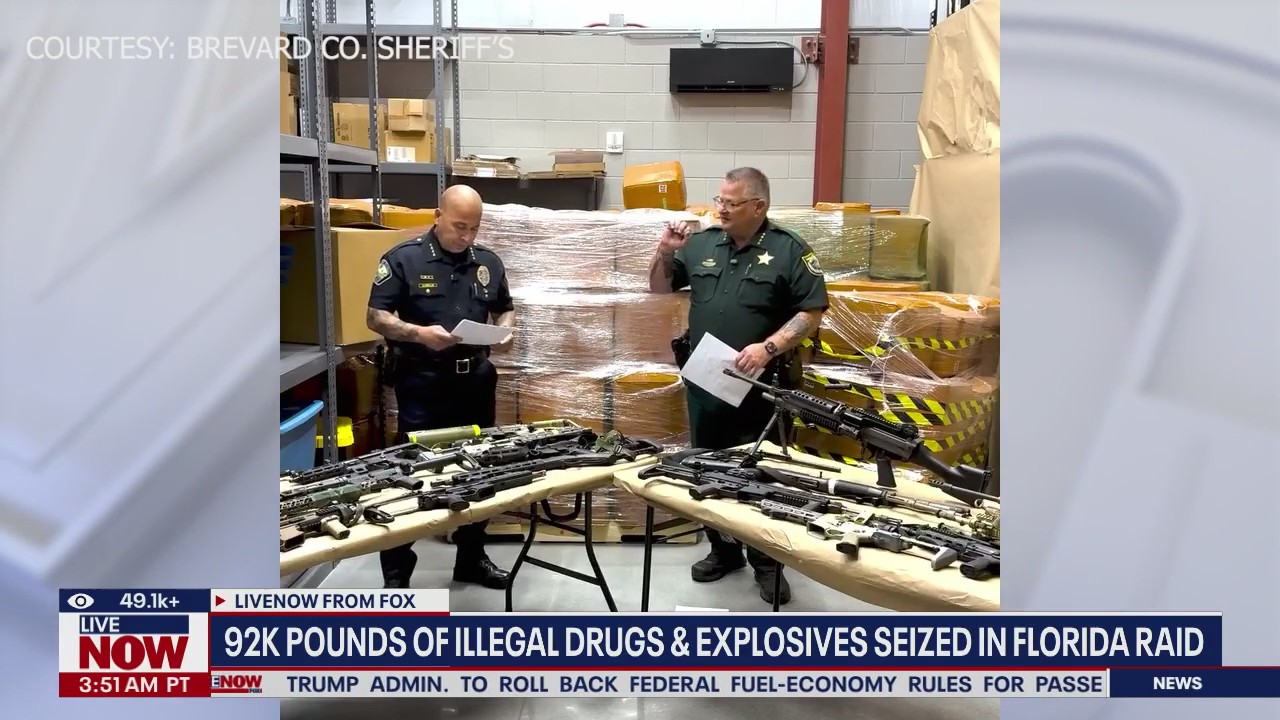 92K pounds of drugs & explosives seized in Florida