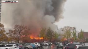 Over a dozen cars burning in West Side fire