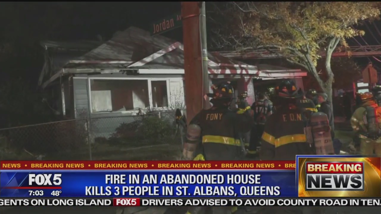 3 squatters killed in Queens house fire