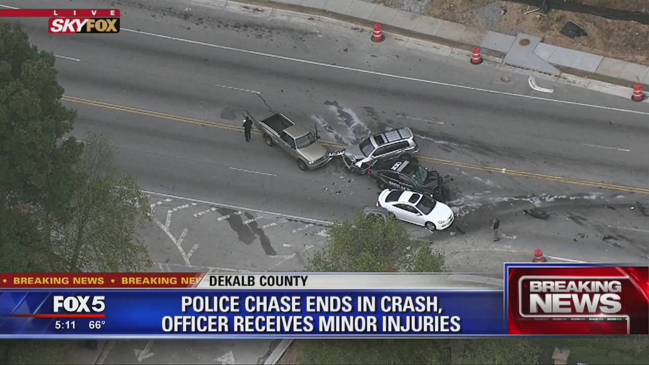 End of police chase in DeKalb County | FOX 5 Atlanta