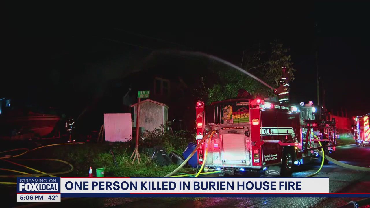 1 killed in Burien house fire
