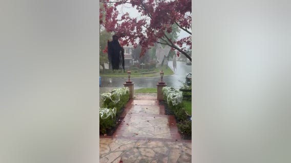 Rain downpours in Danville