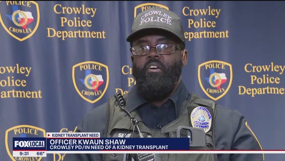 Crowley police officer looking for a kidney donor