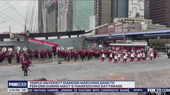 Temple University Diamond Marching Band to perform during Macy's Thanksgiving Parade