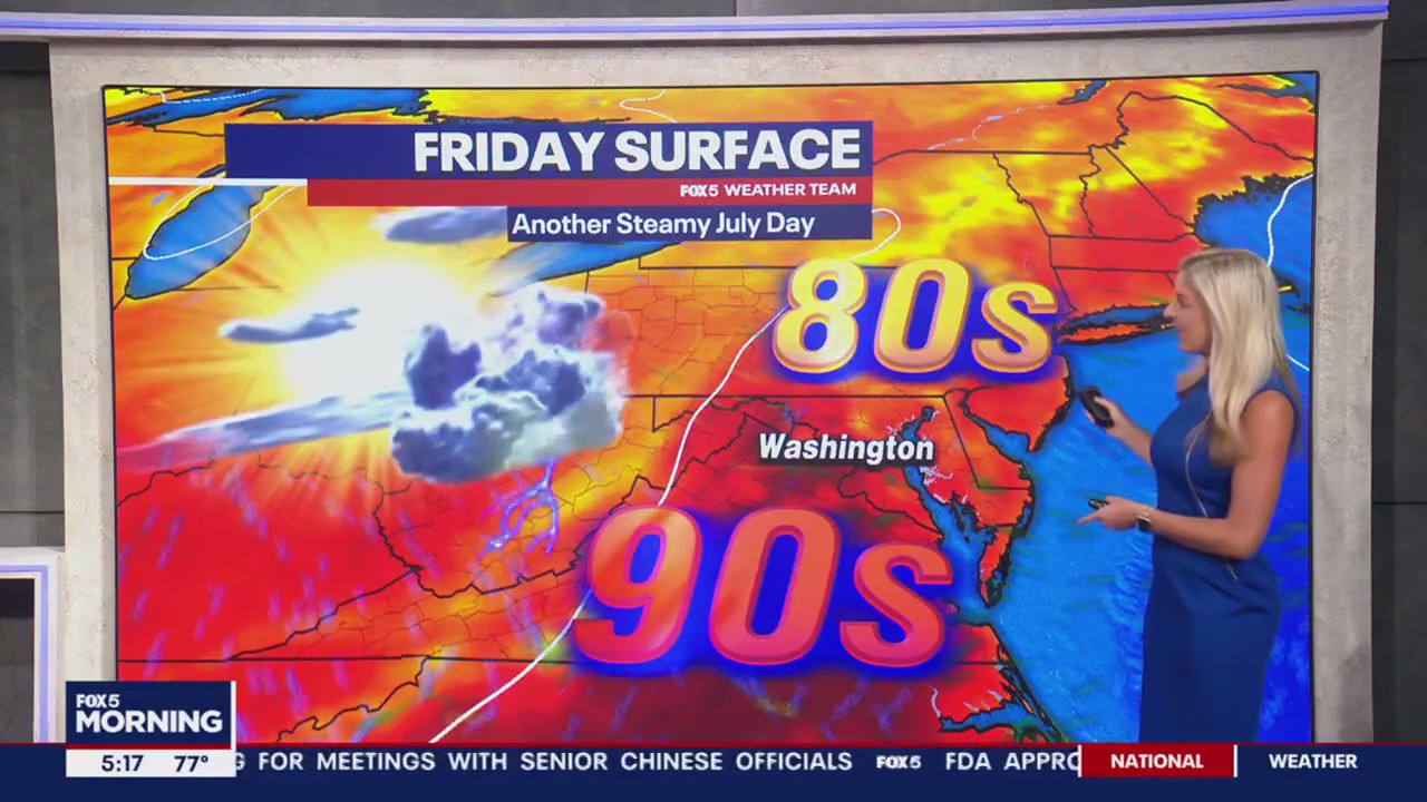 FOX 5 Weather forecast for Friday, July 7