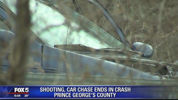 Suspect in custody after police chase on Beltway following shooting in Prince George?s County