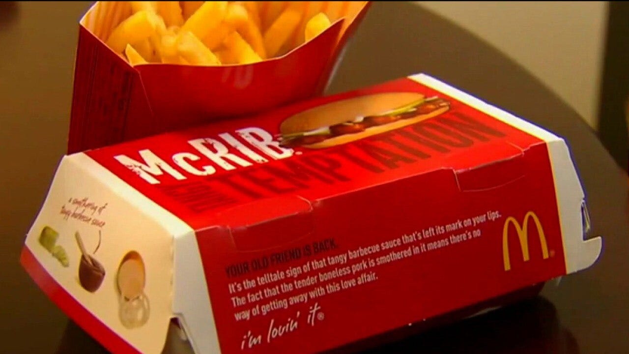 McDonald's facing class-action suit over McRib