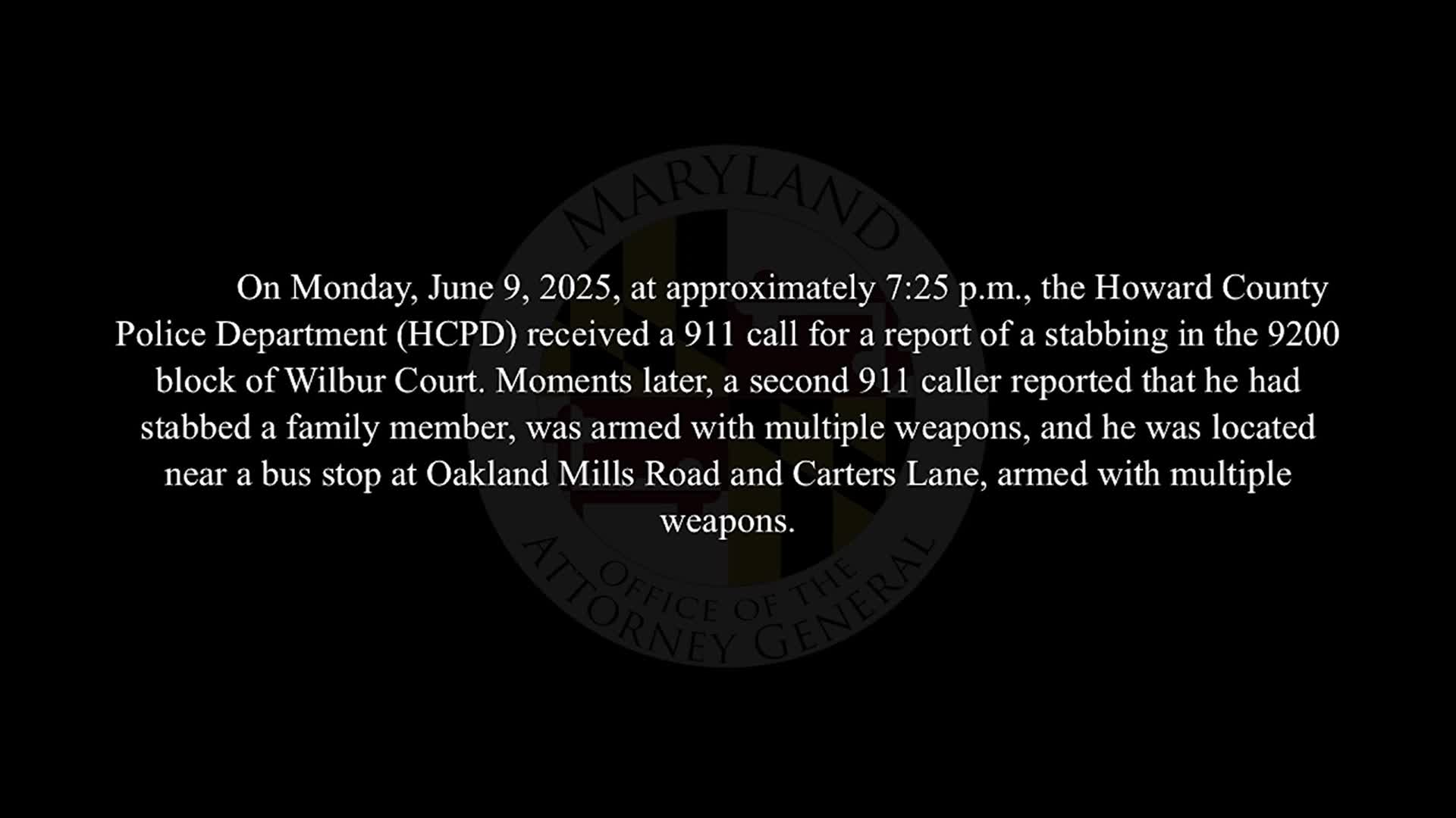 Body Cam Footage: Howard County fatal officer involved shooting