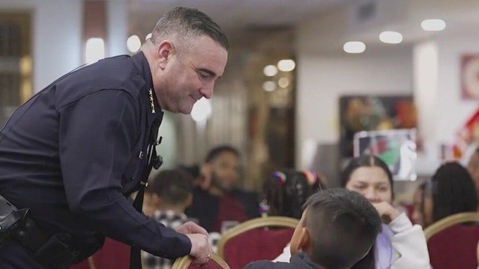 Oakland Police host holiday celebration for 100 kids