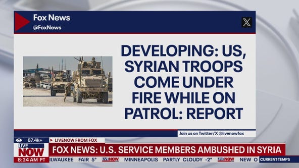 U.S. troops ambushed in Syria, serious injuries