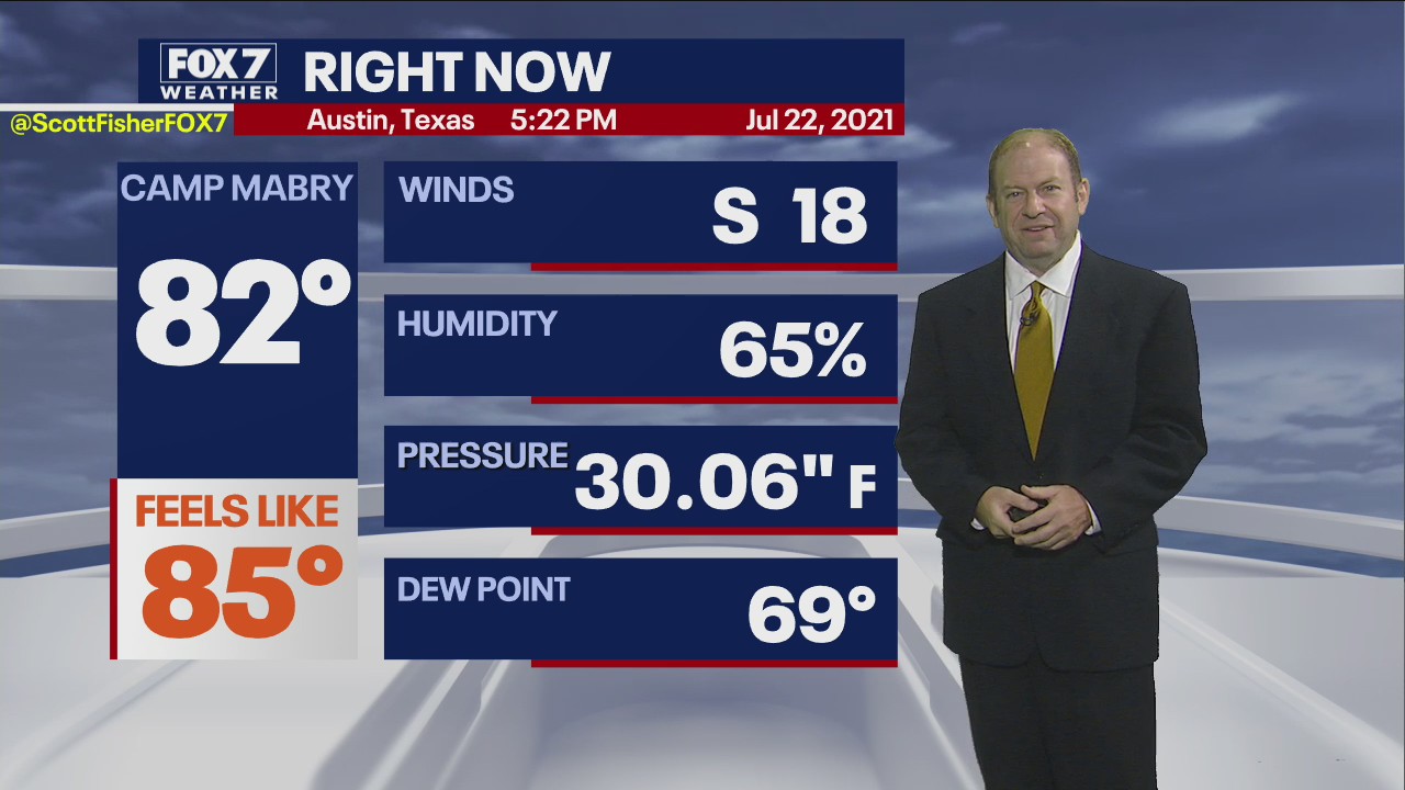 Evening weather forecast for July 22, 2021