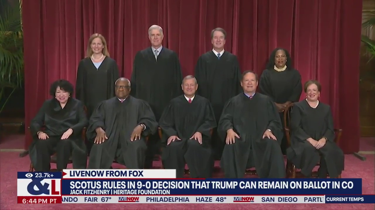 SCOTUS rules in favor of Trump in ballot battle