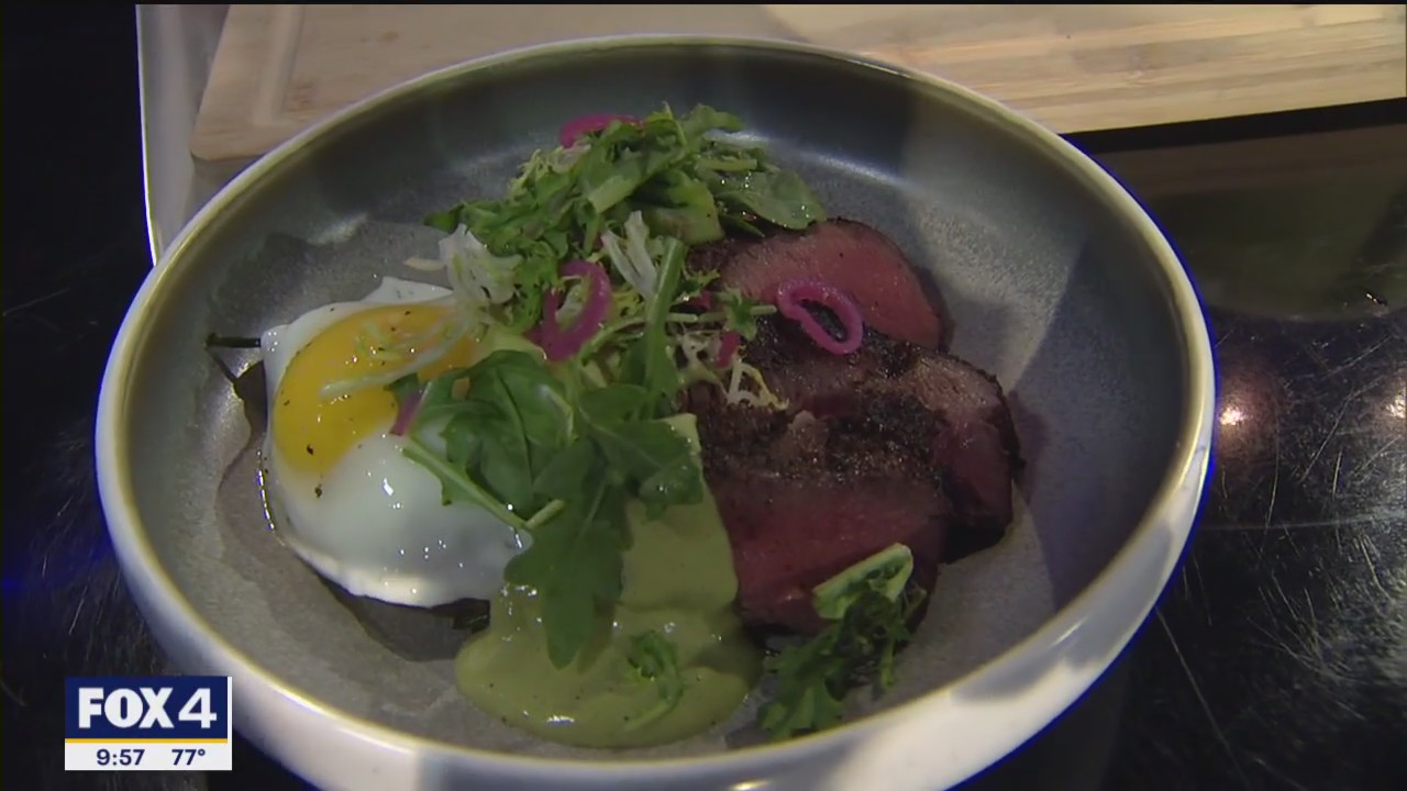Recipe: Steak hash with avocado hollandaise