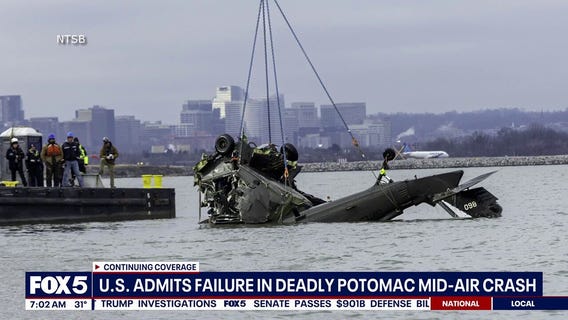 US admits failure in deadly DCA midair plane collision
