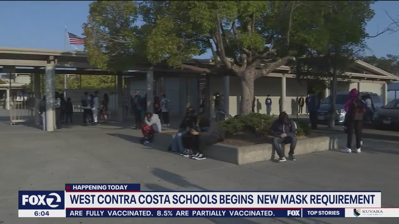 West Contra Costa schools begin new mask requirement | KTVU FOX 2